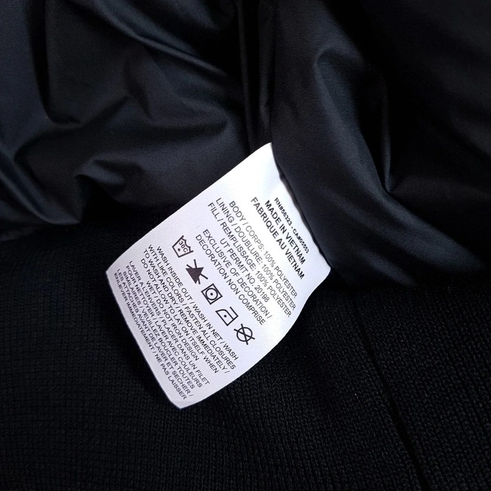 NIKE AIR JORDAN Full Zip Quilted Down Bomber Jacket Mens LARGE Black II5314-010